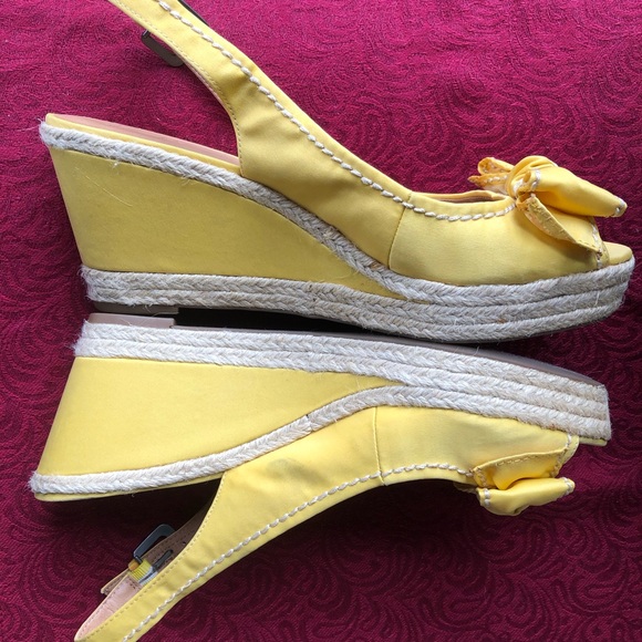 EUC Yellow Espadrilles- Franco Sarto Artists Collection- size 11M - Picture 2 of 5